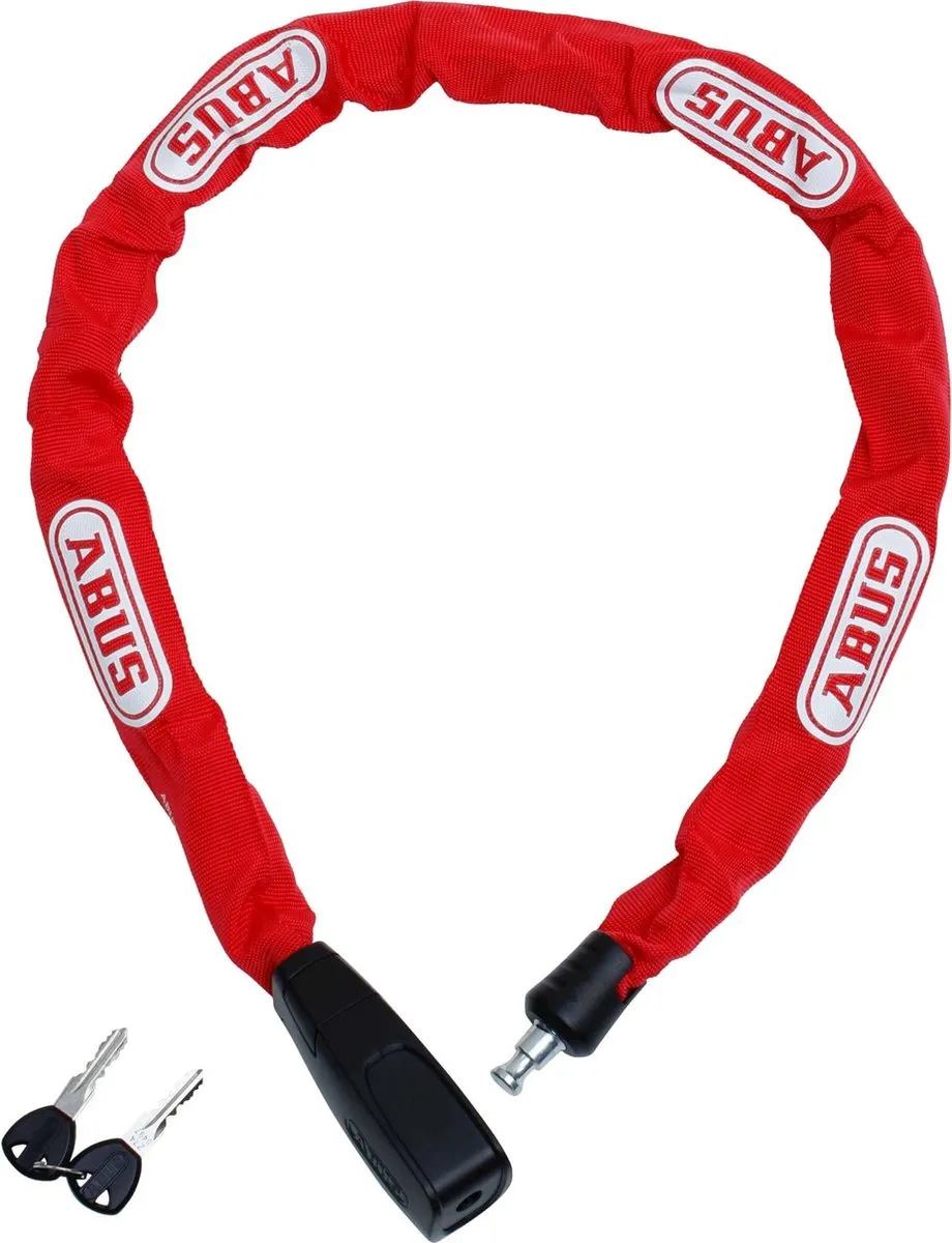 ABUS CD75213 Kettingslot - 120cm - Rood