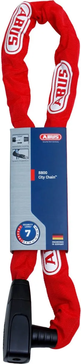 ABUS CD75213 Kettingslot - 120cm - Rood - afbeelding 6 van 6
