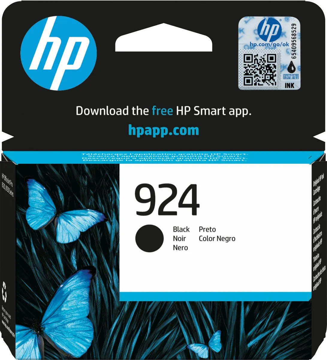 HP 924 Inktcartridge Zwart - 500 pagina's