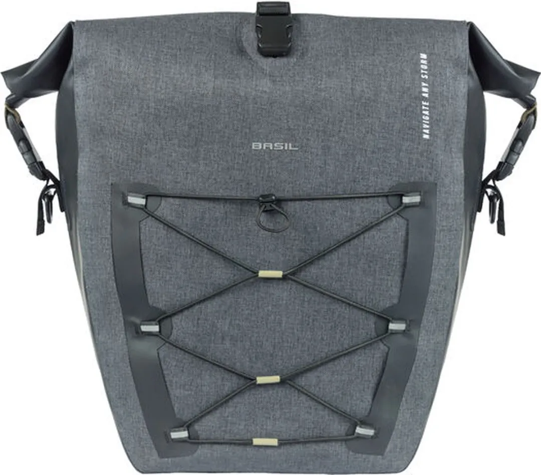 Basil Navigator Storm Enkele Fietstas MIK STUDS 25L - Zwart