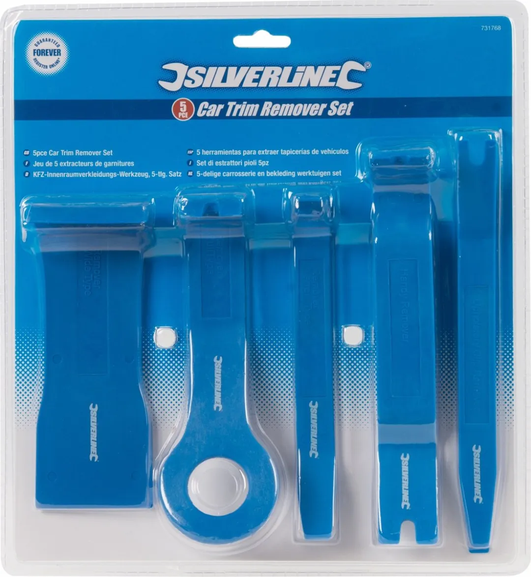 Silverline Carrosserie Gereedschapset 5-delig - Glasvezel/Nylon