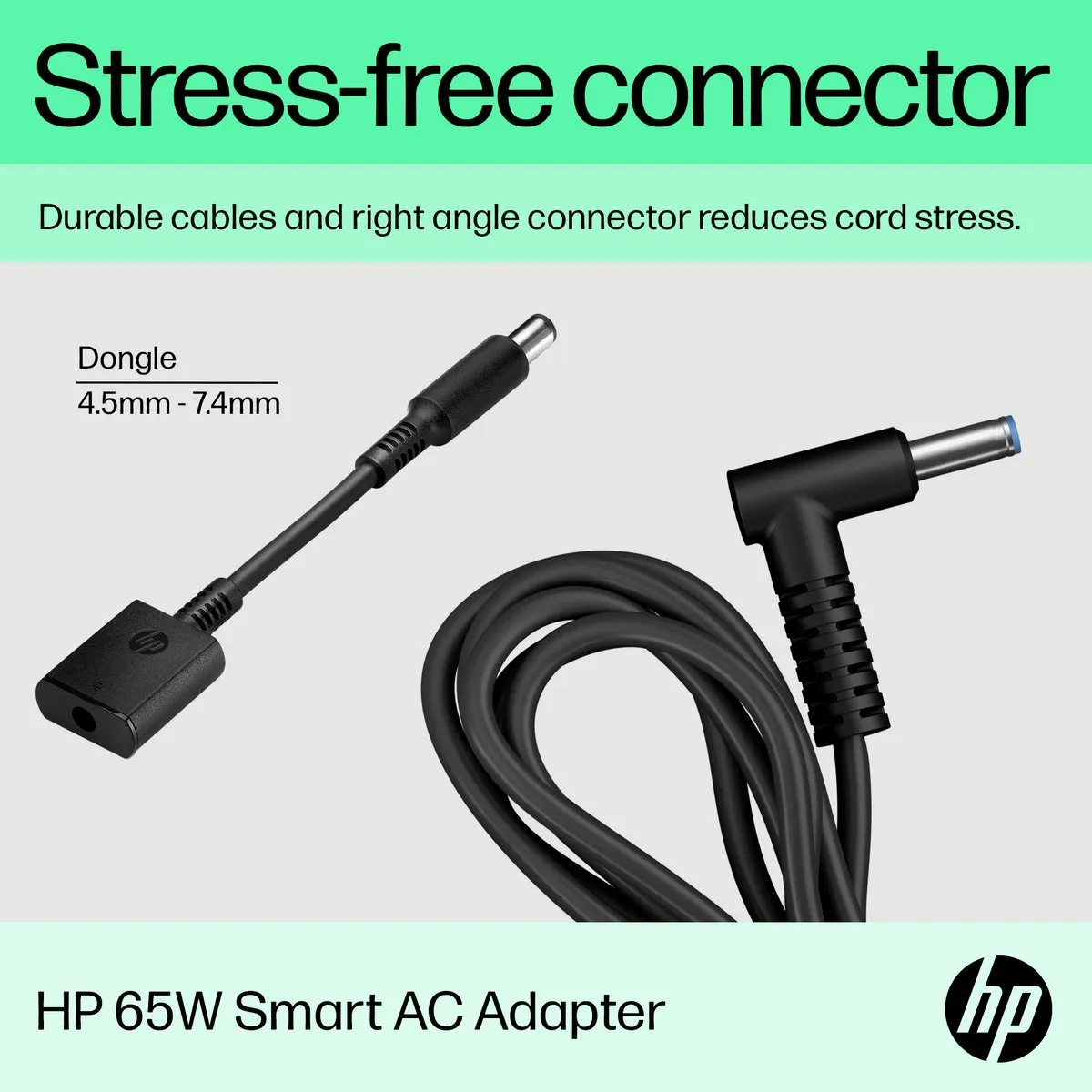 HP H6Y89AA-ABB 65W Adapter - Zwart