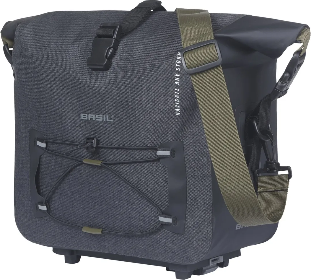 Basil Navigator Storm Bagagedragertas MIK 13L - Zwart