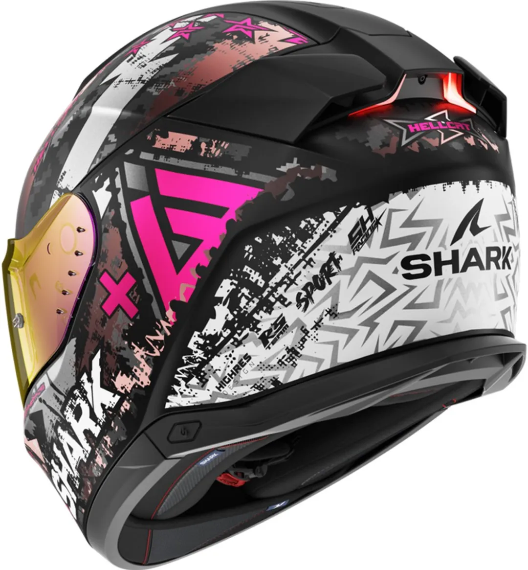 Shark SKWAL i3 Hellcat Integraalhelm - XS - Mat Zwart/Chrom Paars