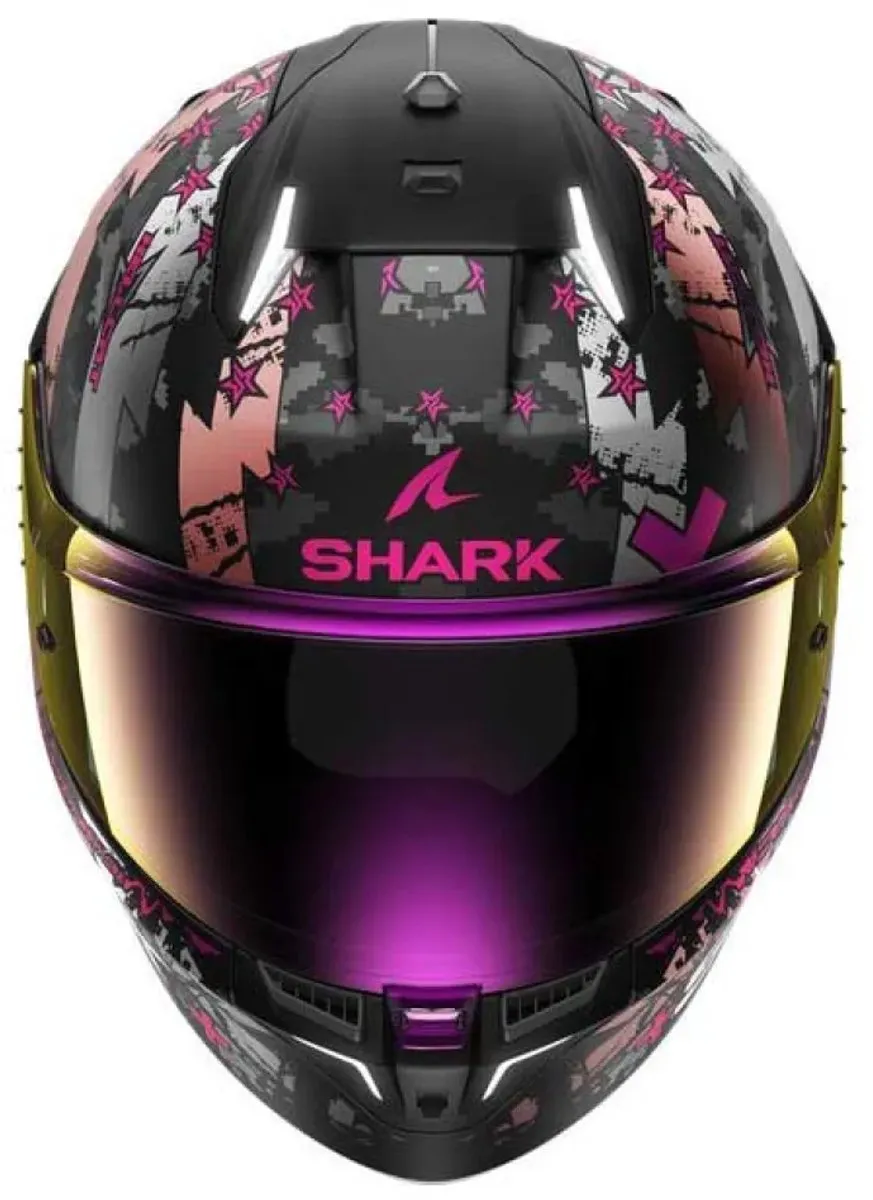 Shark SKWAL i3 Hellcat Integraalhelm - XS - Mat Zwart/Chrom Paars