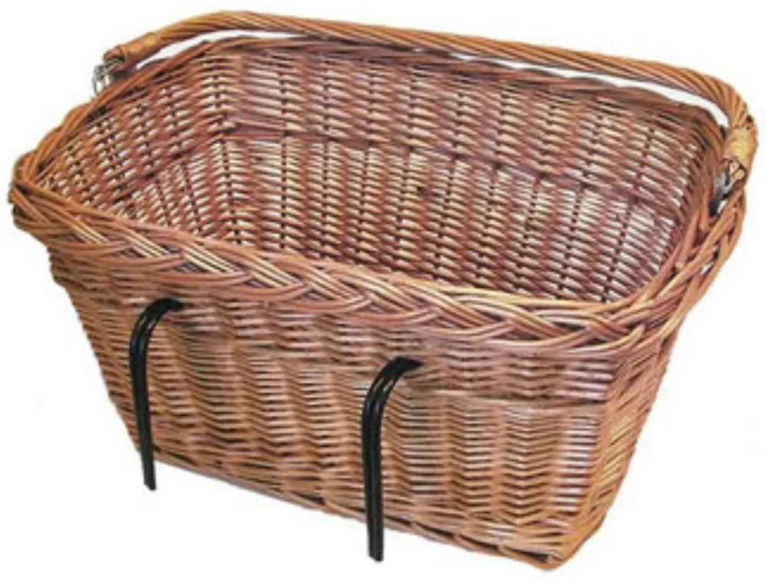 Basil Davos Fietsmand - Riet - 29L - Bruin