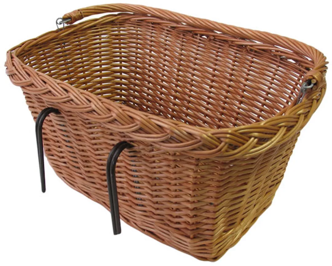 Basil Davos Fietsmand - Riet - 29L - Bruin