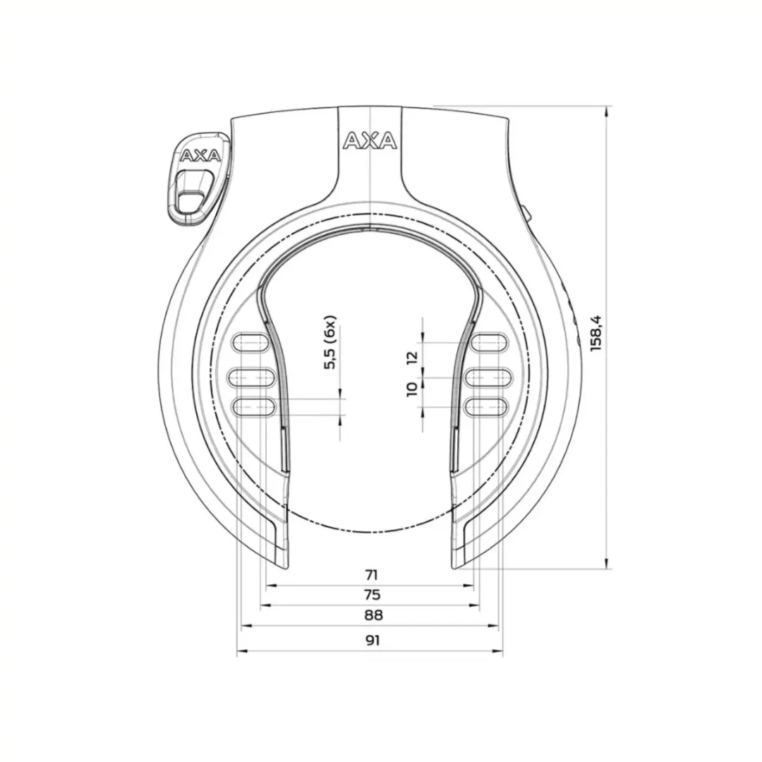 AXA Ringslot Victory EC_24958 - Zwart