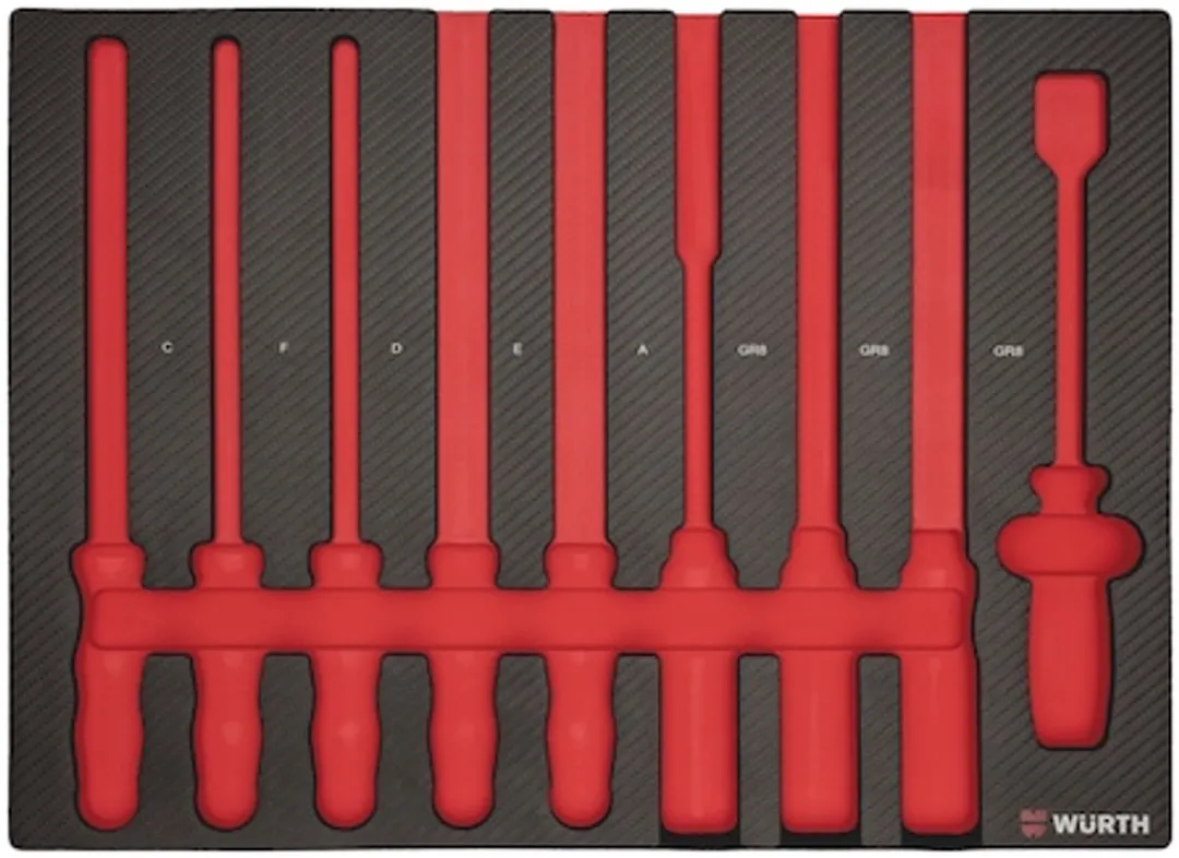 Würth Systeeminlay 8.4.1 Vijlen en Schrapers