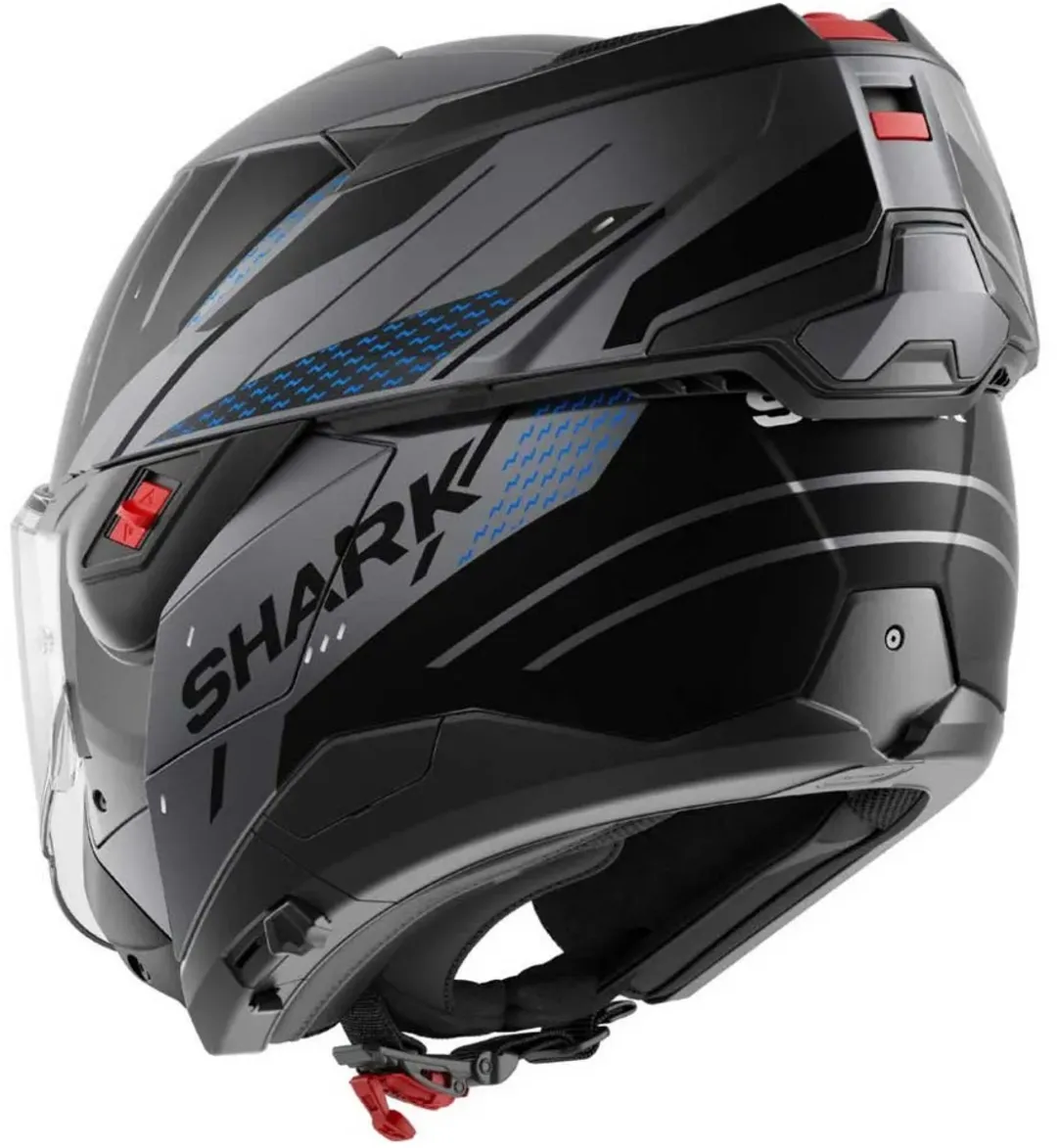Shark Rydger Oxo Systeemhelm - XXL - Mat Antraciet/Blauw/Zwart