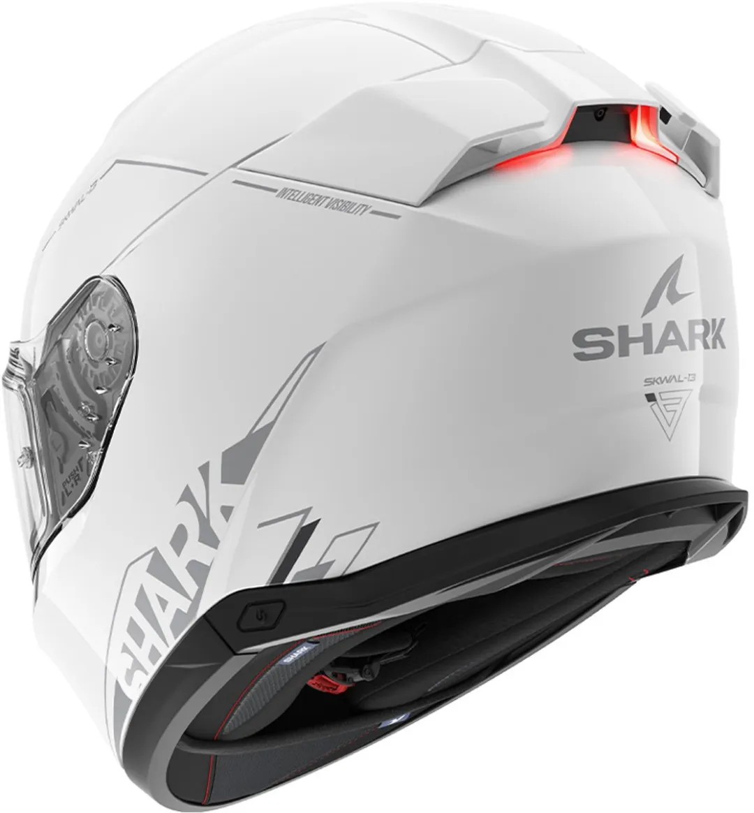 Shark SKWAL i3 Blank SP WSA Integraalhelm - M - Wit/Zilver - afbeelding 6 van 6