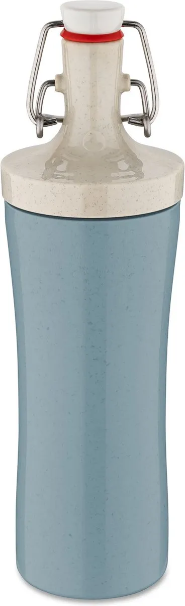 Koziol Plopp To Go Drinkfles 425ml - KZ 595411 - Natuur Bloemen Blauw