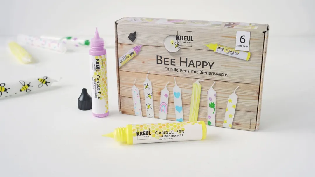 Kreul Bee Happy Kaarsenverf - 29ml - 6 Stuks