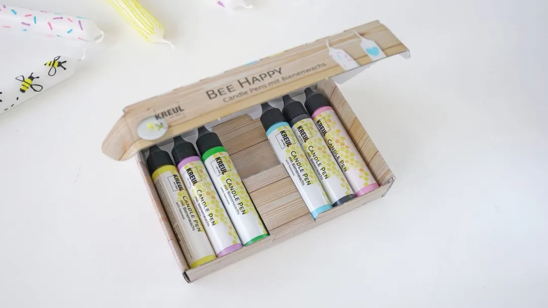 Kreul Bee Happy Kaarsenverf - 29ml - 6 Stuks