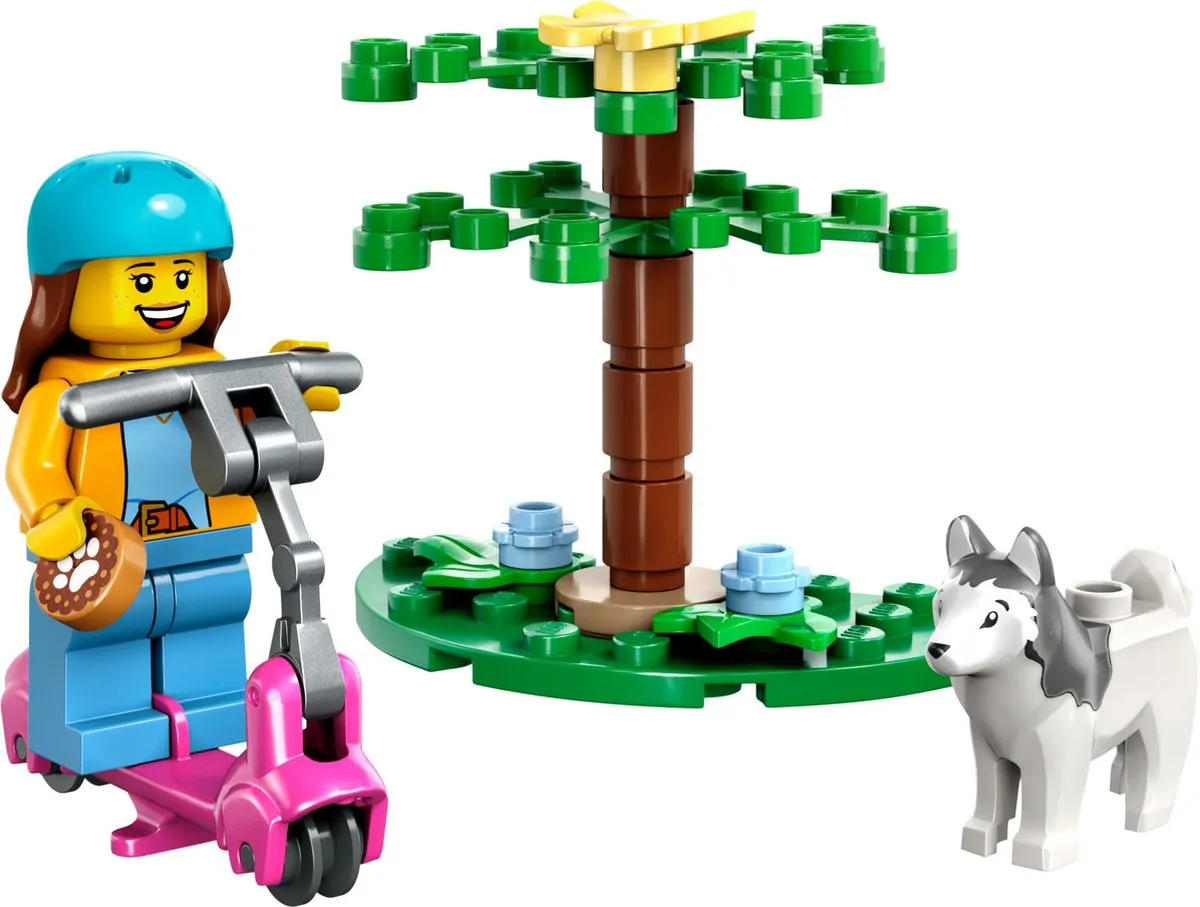 LEGO City Hondenpark en Scooter 30639 - 36 Stukken