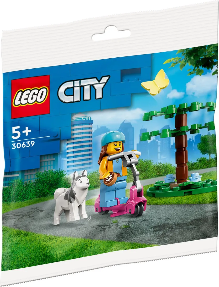 LEGO City Hondenpark en Scooter 30639 - 36 Stukken