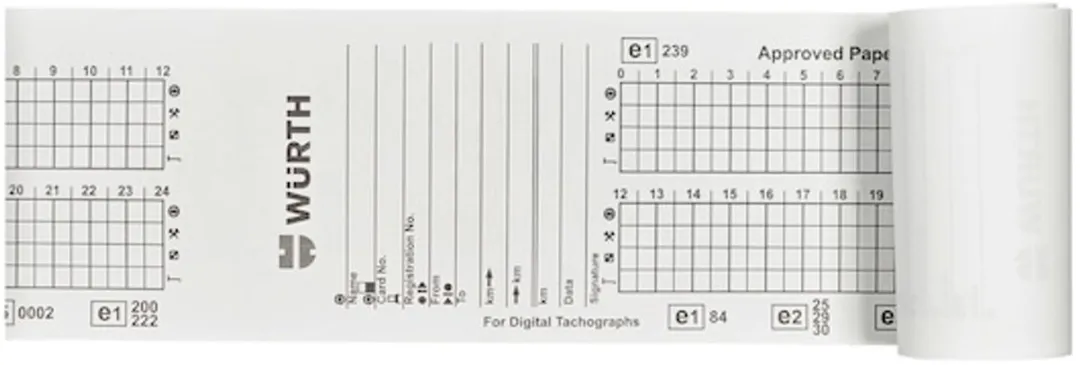 Würth Thermisch Papier Voor Digitale Tachografen