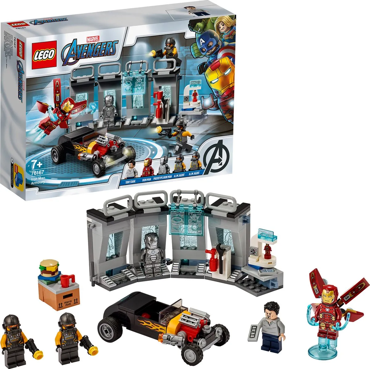 LEGO Marvel Avengers Iron Man Wapenkamer 76167 - 4 Minifiguren