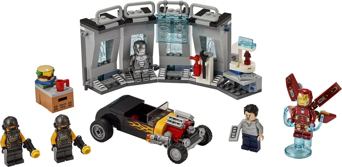 LEGO Marvel Avengers Iron Man Wapenkamer 76167 - 4 Minifiguren