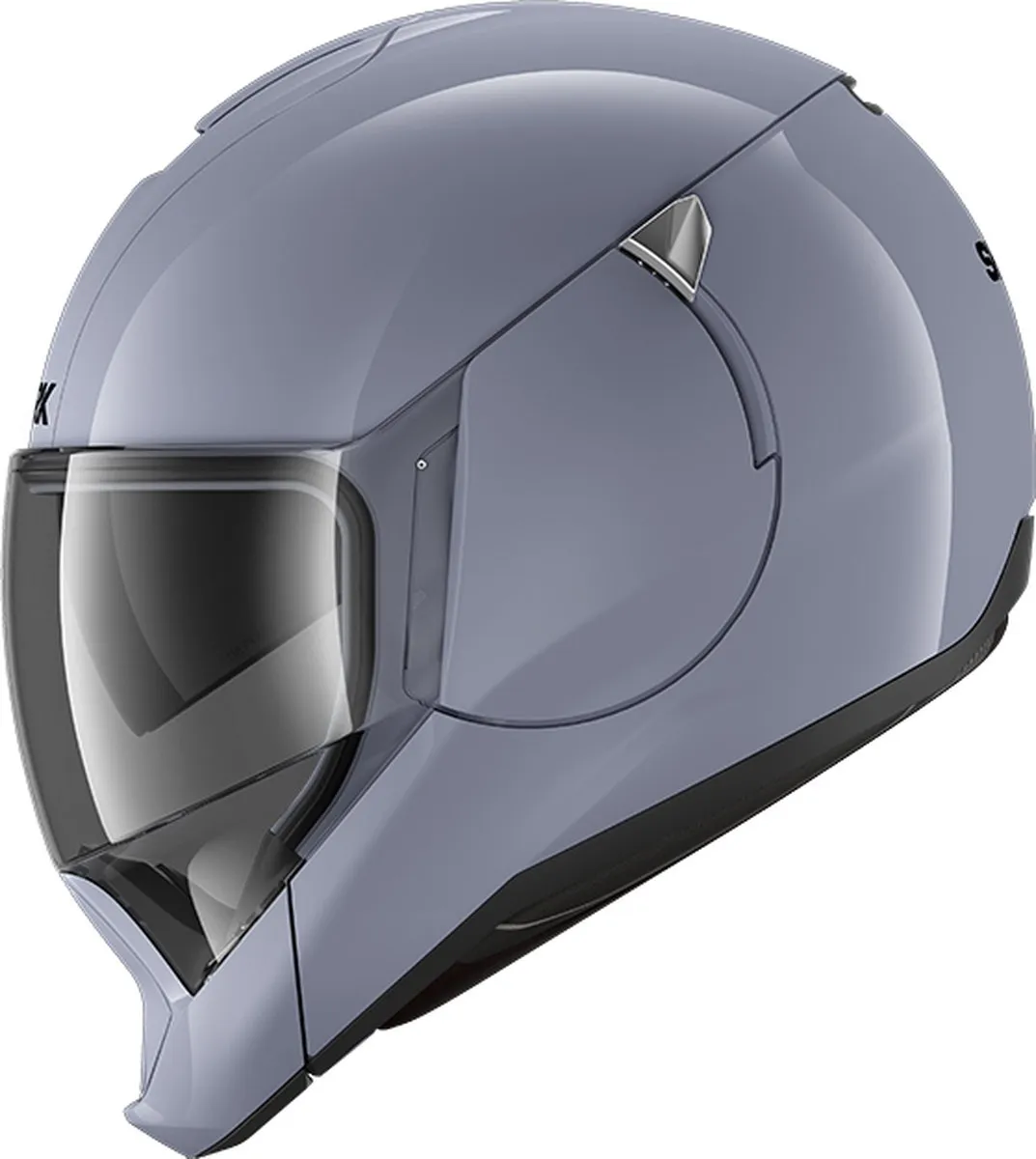 Shark EVOJET BLANK Motorhelm - Maat XS - Zilver
