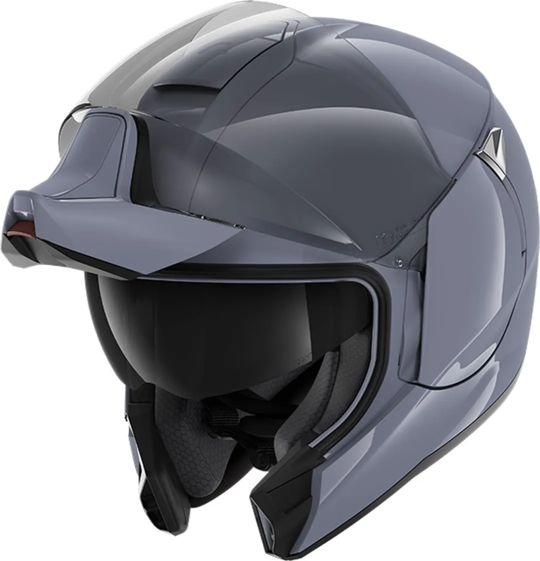 Shark EVOJET BLANK Motorhelm - Maat XS - Zilver