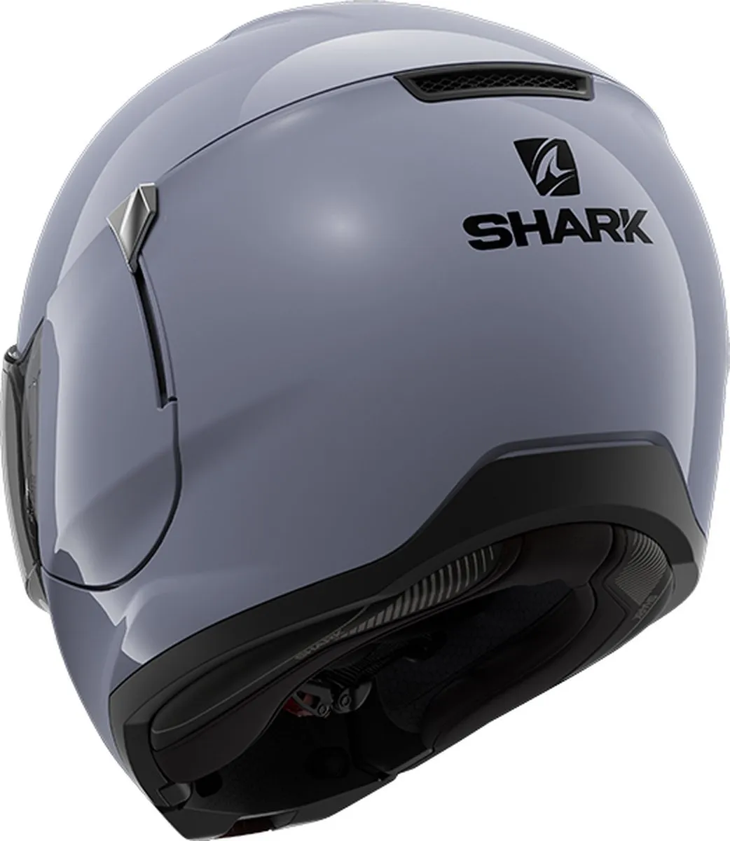 Shark EVOJET BLANK Motorhelm - Maat XS - Zilver