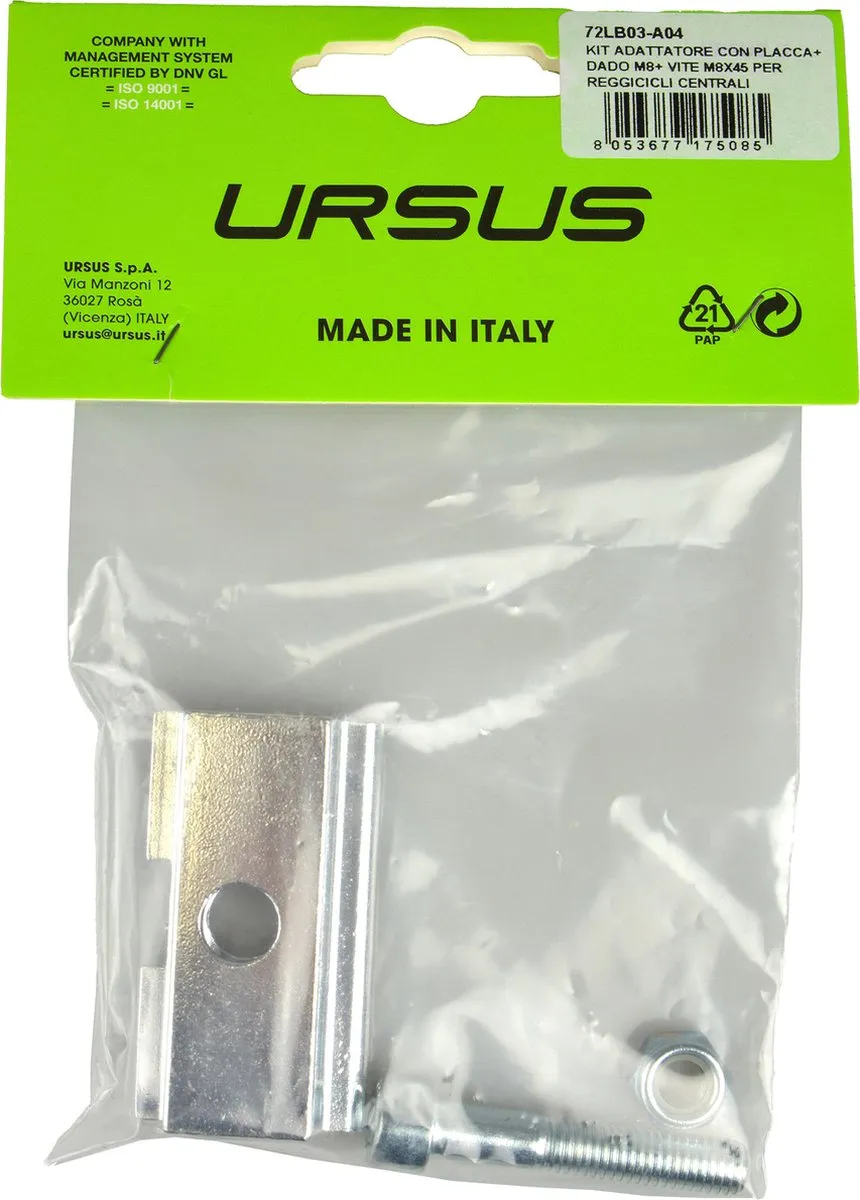 Ursus Adapterplaat Gazelle Stadsfiets 28" - Zilver