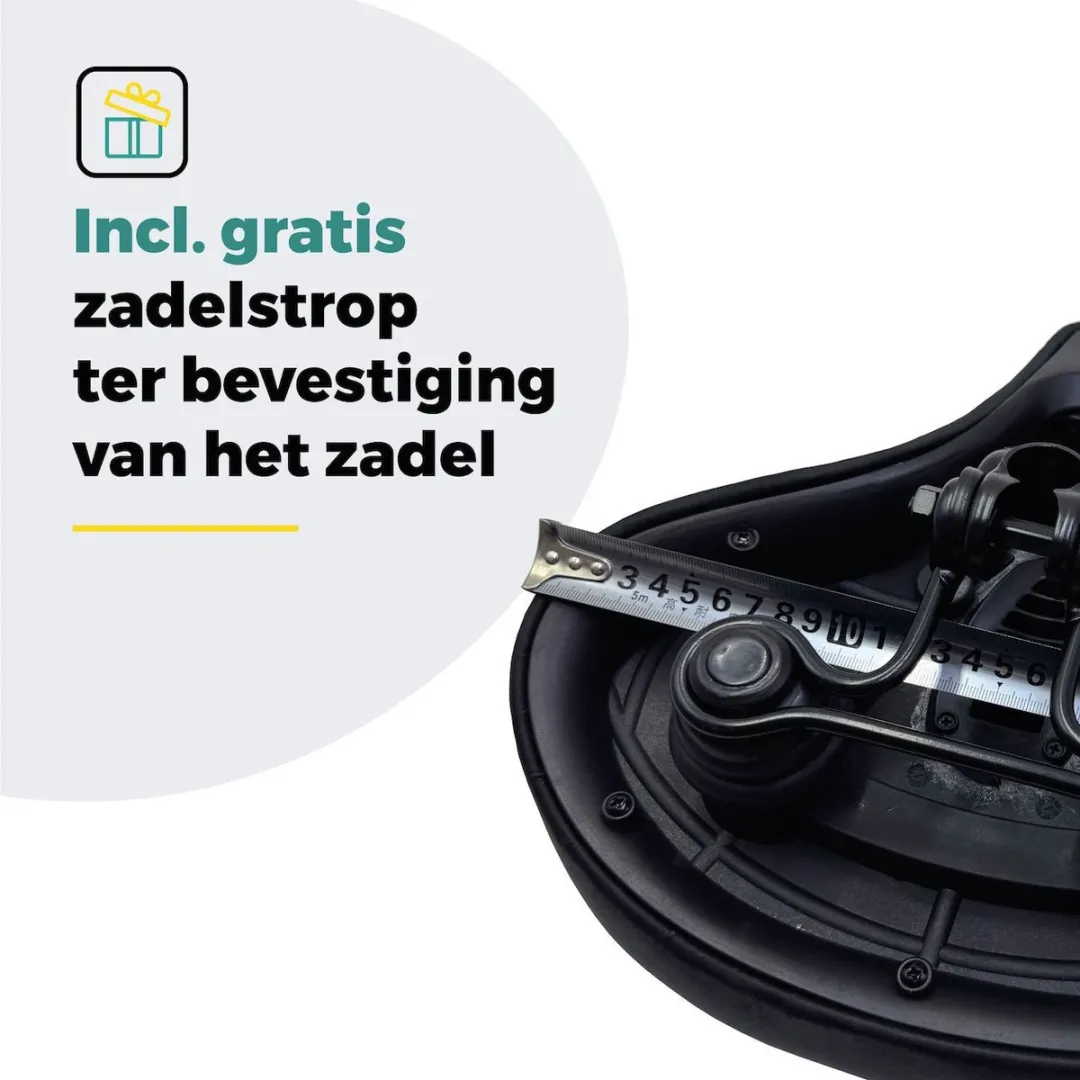 Voltano XXXL Medicus Fietszadel - Zwart - 30x29,5cm