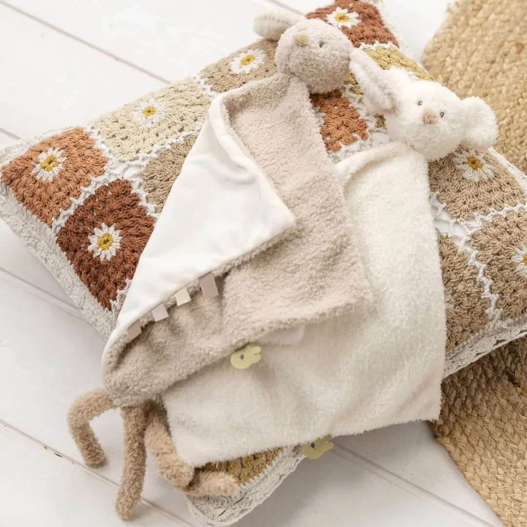 Nattou Teddy Maxi Knuffeldoekje Konijn 35cm - Beige