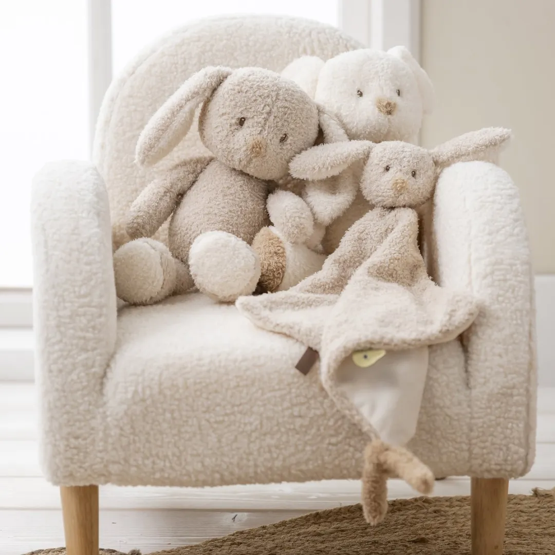 Nattou Teddy Maxi Knuffeldoekje Konijn 35cm - Beige