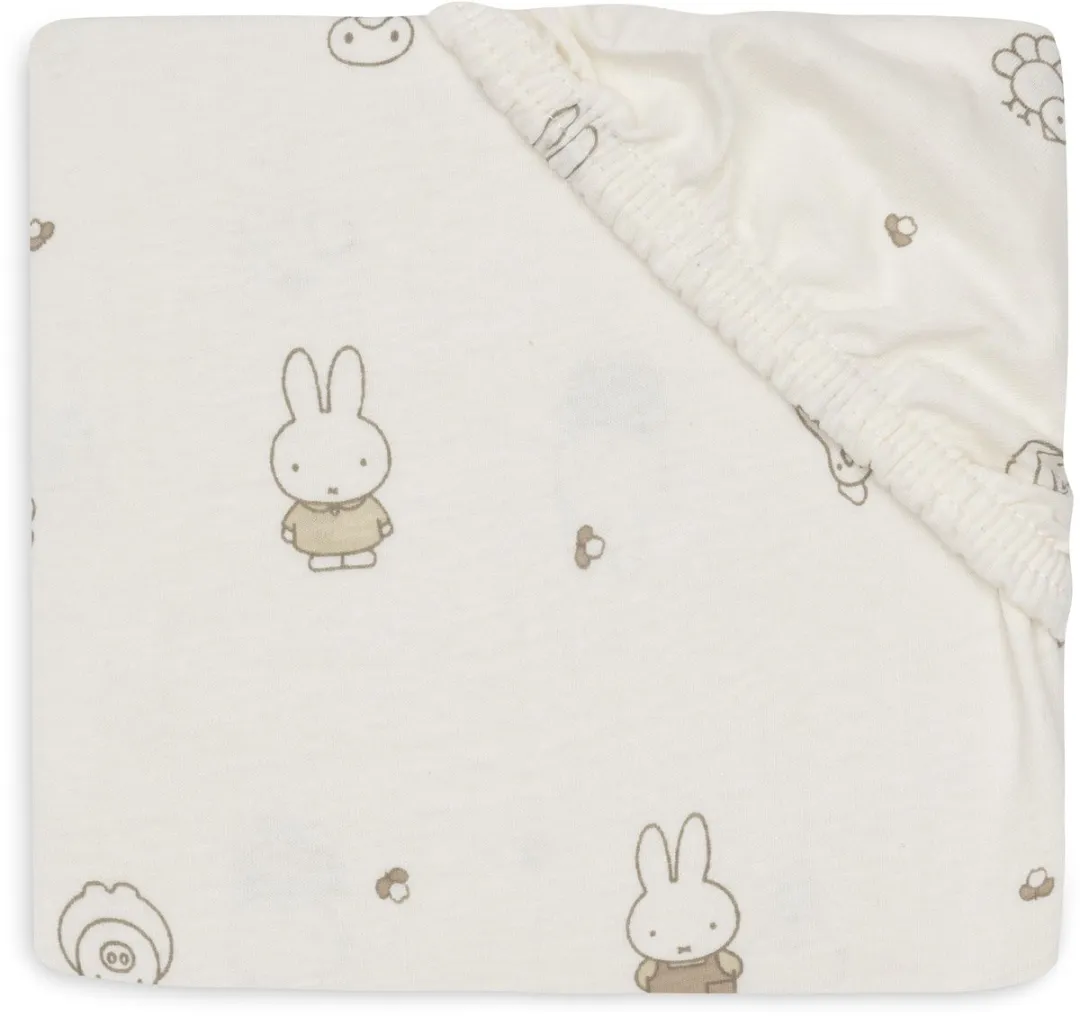 Jollein Hoeslaken Ledikant Jersey Miffy Family Farm