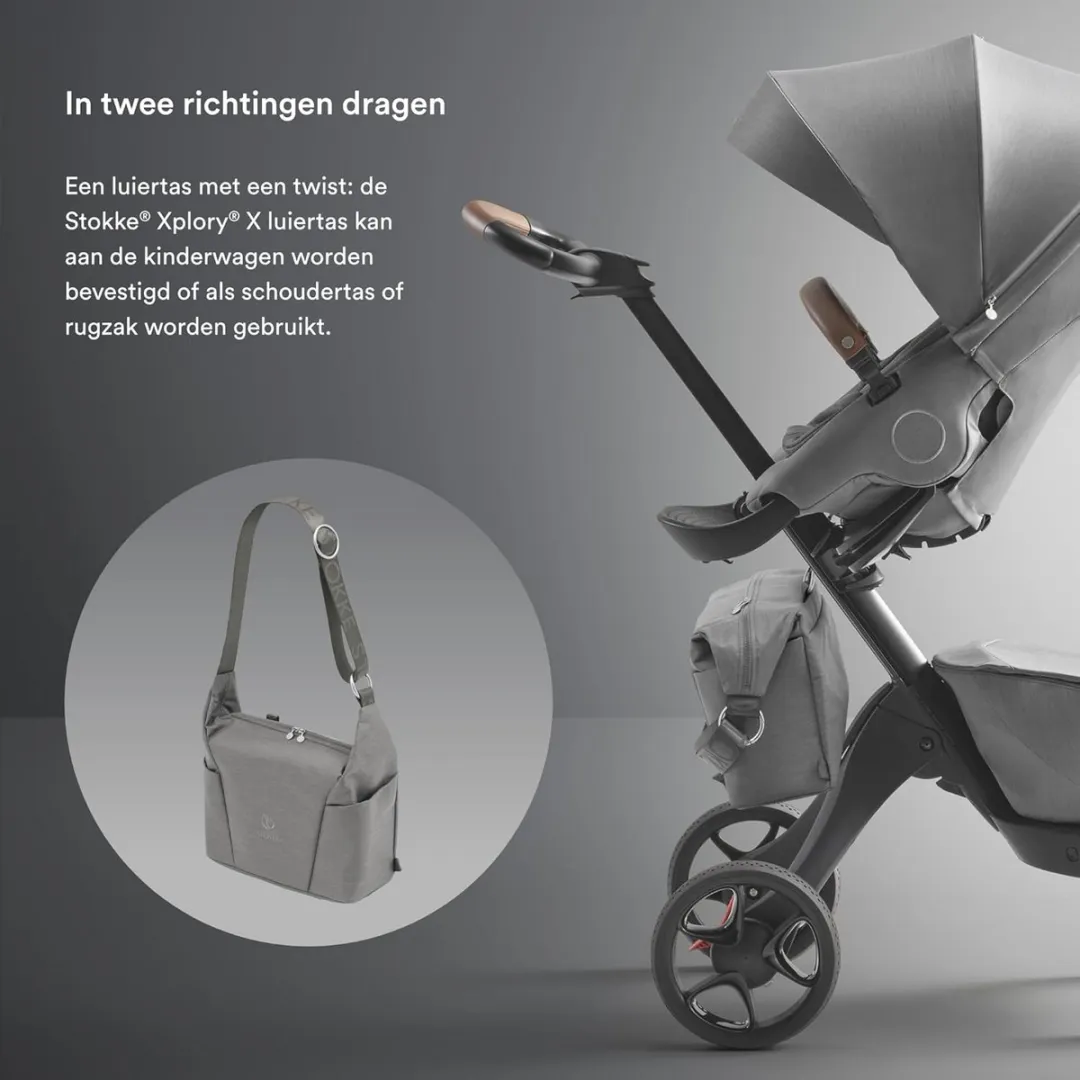 Stokke Luiertas met Aankleedkussen - Grijs