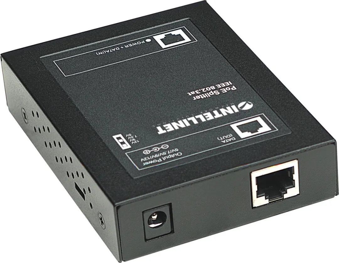 Intellinet 560443 PoE+ Splitter - 1 Poort - 30W - Zwart