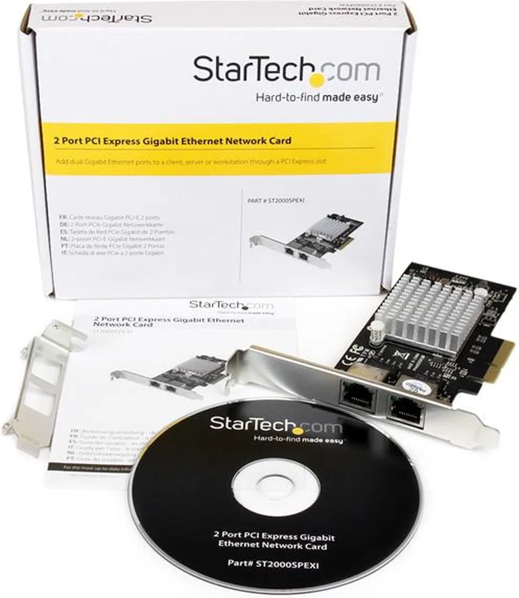 Startech ST2000SPEXI 2-Poorts PCIe Gigabit Netwerkkaart - afbeelding 5 van 6