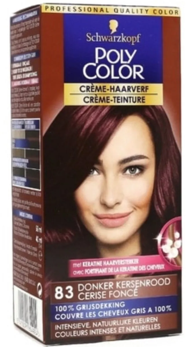Poly Schwarzkopf Color Donker Kersenrood 1080ml - 12 Stuks