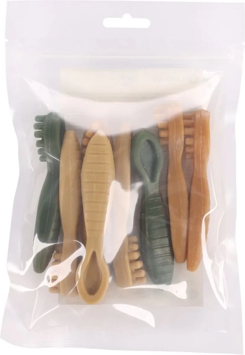 Flamingo Veggie Tandenborstel Mix - 8 Stuks