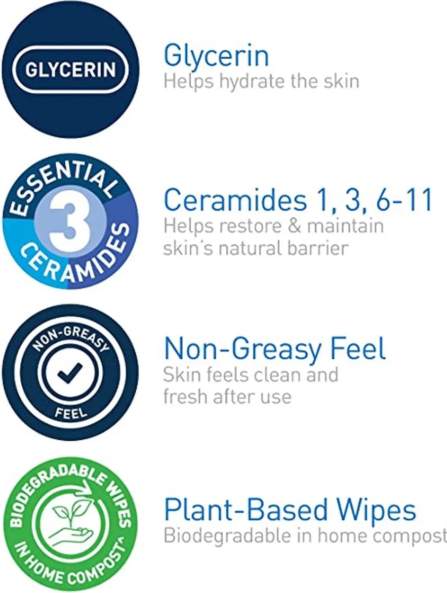 CeraVe Hydraterende Make-up Wipes 2ml