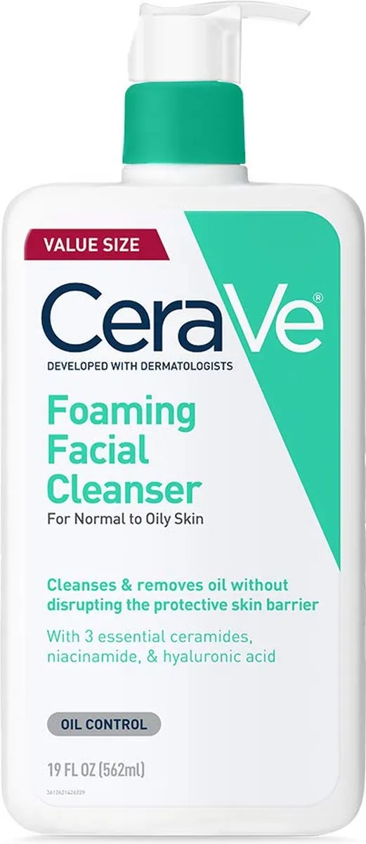CeraVe Foaming Facial Cleanser Reinigingsgel 562ml
