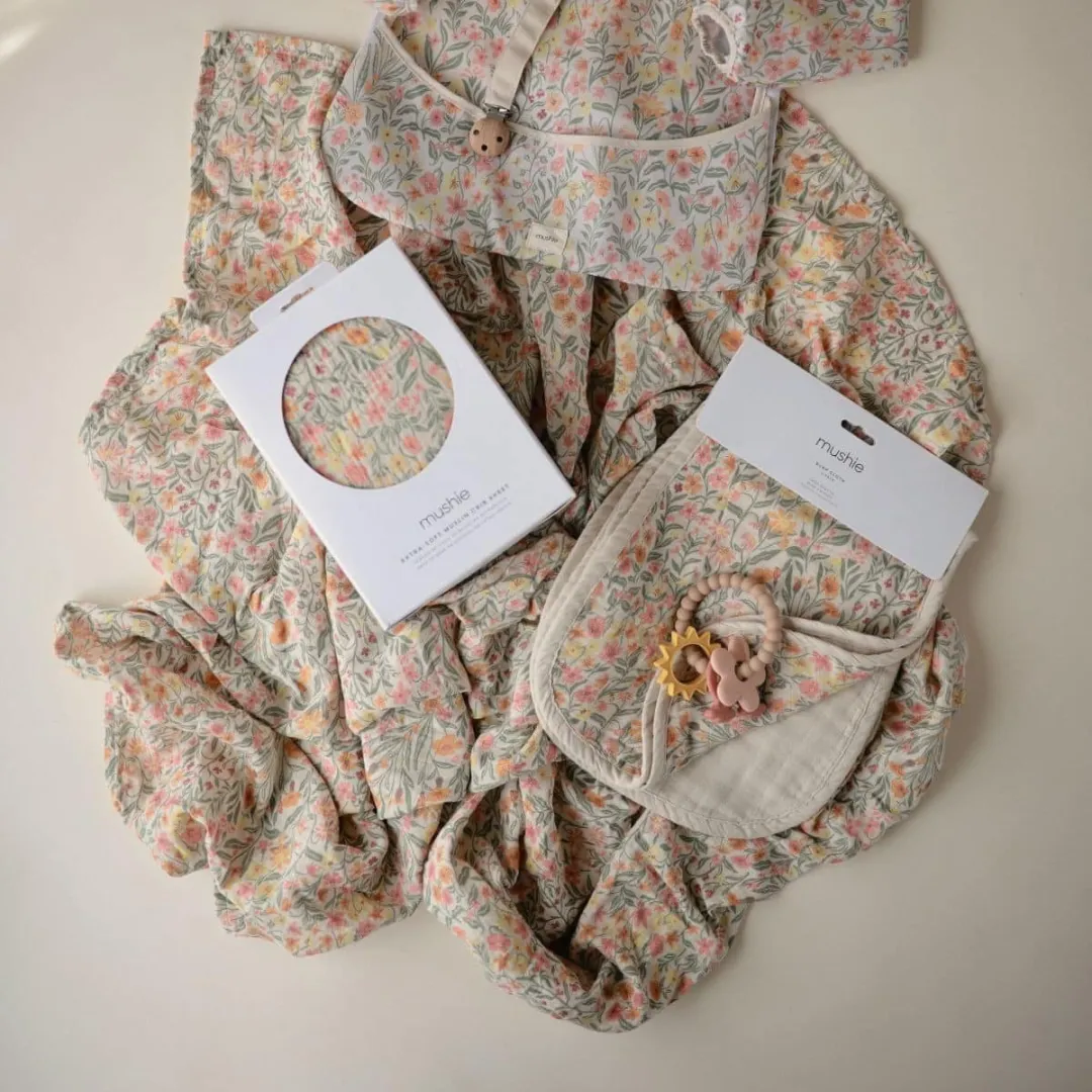Mushie Hydrofiele Doek XL Pastel Blooms