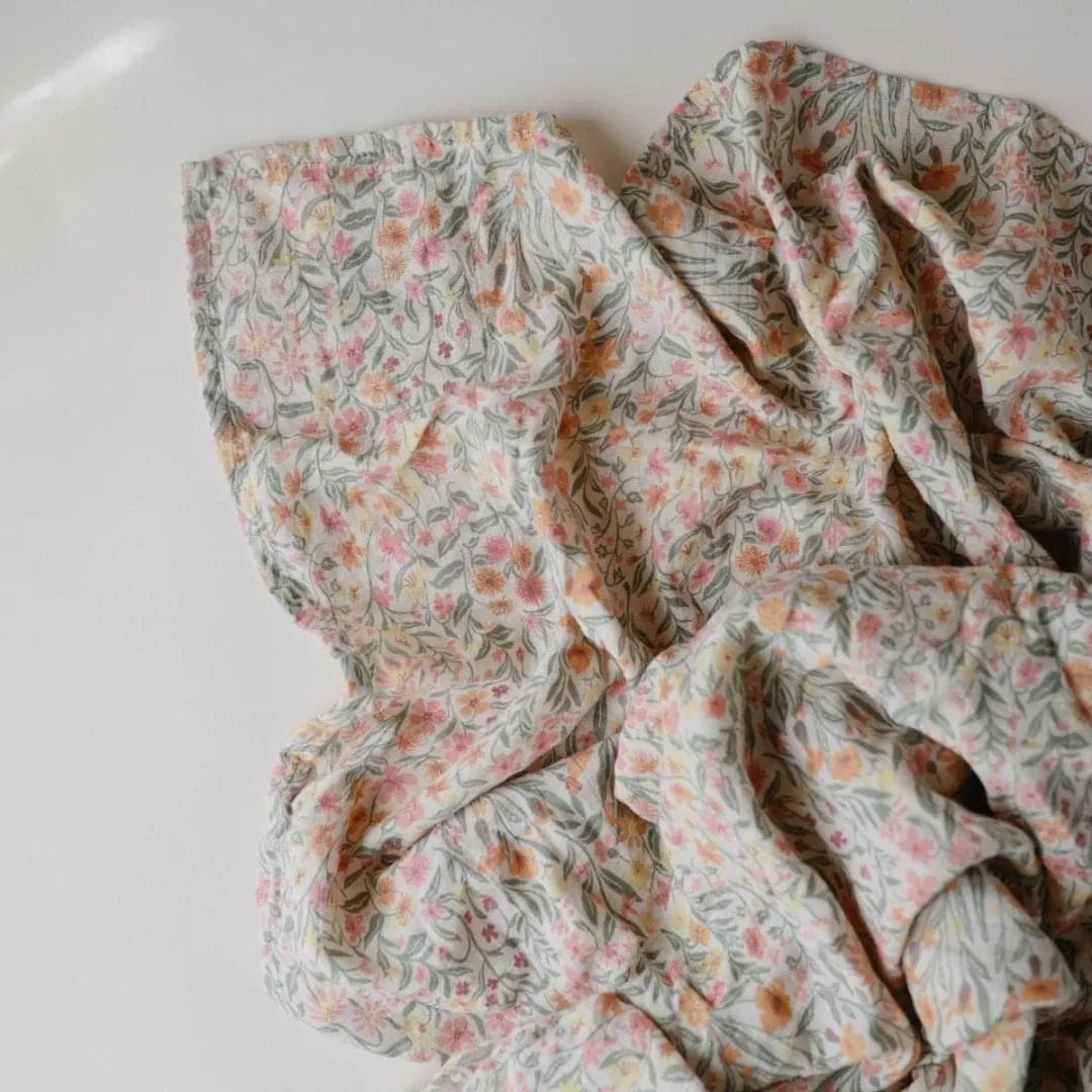 Mushie Hydrofiele Doek XL Pastel Blooms