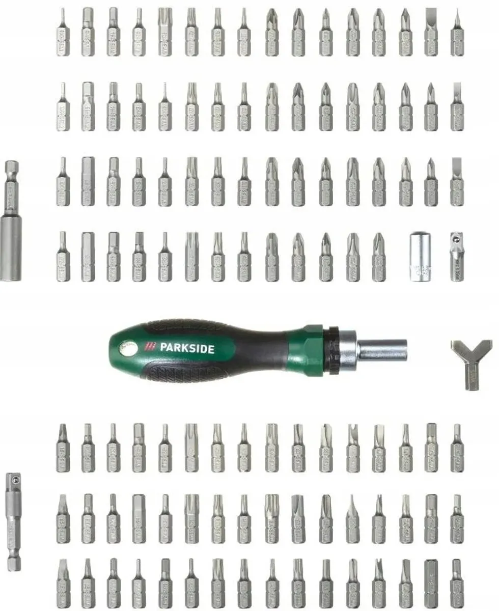 PARKSIDE Bitset met Ratel, 115 Delen