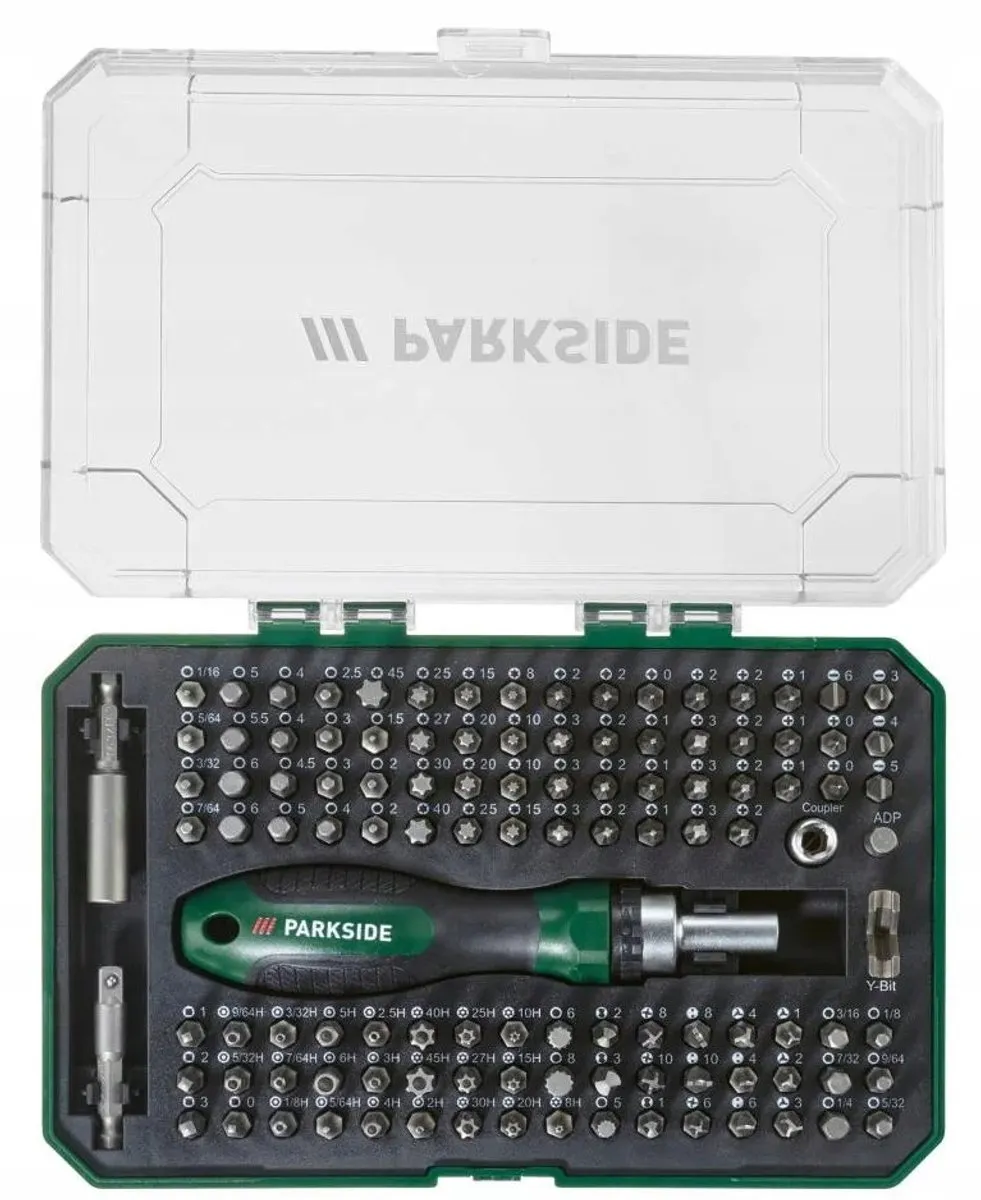PARKSIDE Bitset met Ratel, 115 Delen