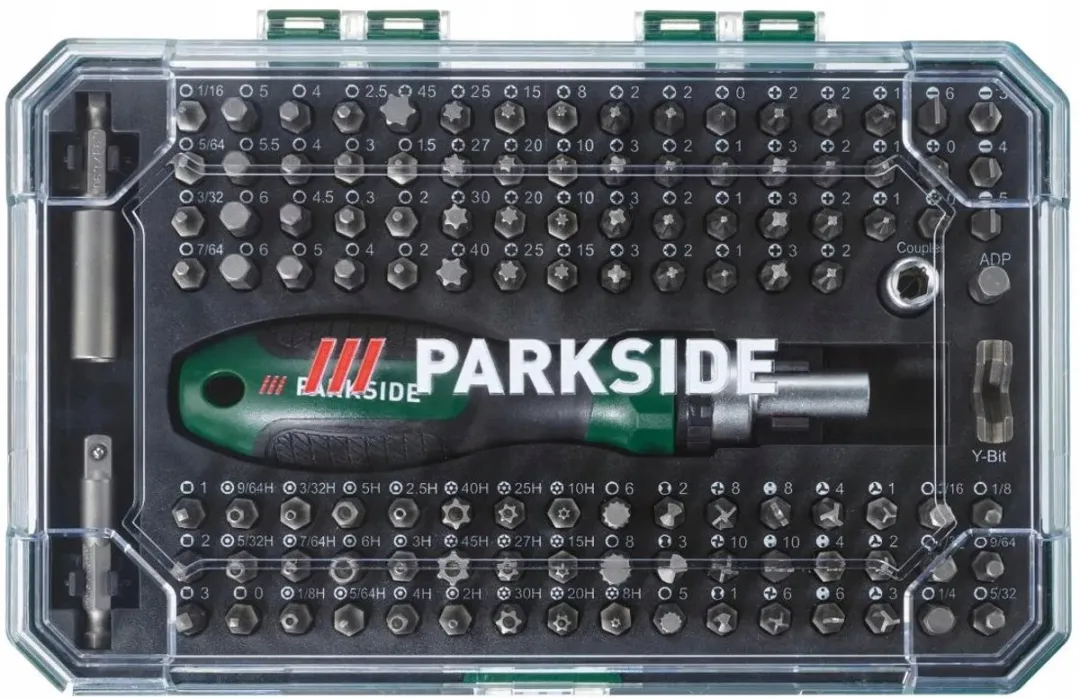 PARKSIDE Bitset met Ratel, 115 Delen