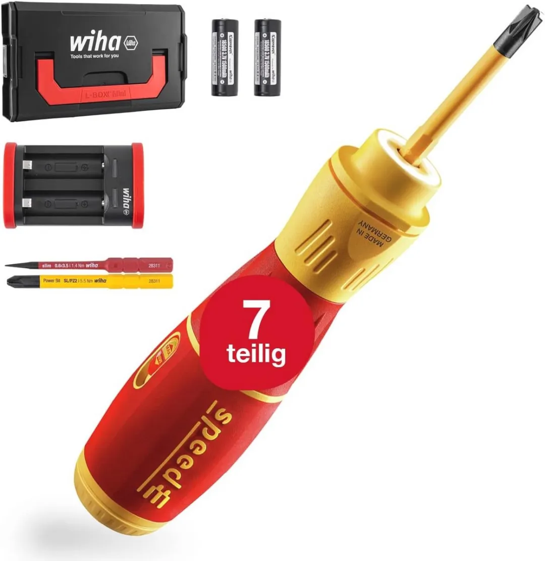 Wiha Ergonomische Elektrische Schroevendraaier Set 7-delig