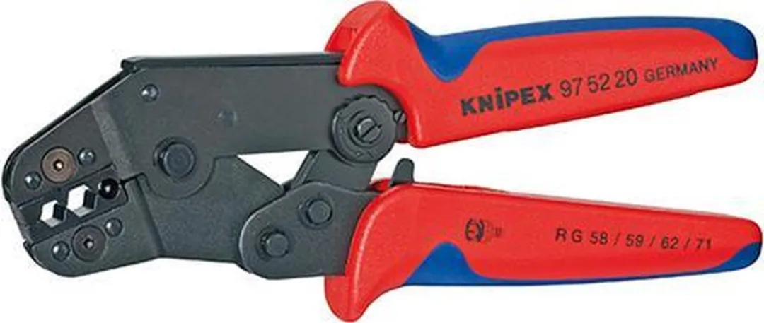 Knipex 97 52 20 Krimphefboomtang Coax BNC+TNC