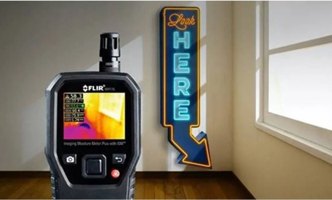 FLIR MR176 – Materiaalvochtmeter met geïntegreerde warmtebeeldcamera – Meetbereik bouwvochtigheid 0 tot 100 %Vol.
