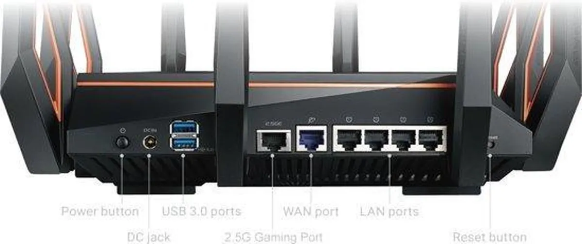 ASUS ROG Rapture GT-AX11000 Gaming Router - WiFi 6 - Zwart