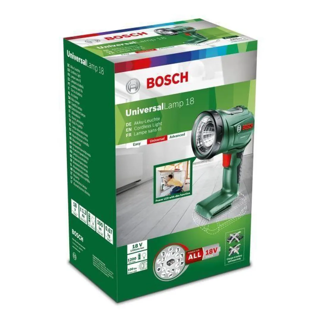 Bosch UniversalLamp 18 Bouwlamp - Groen