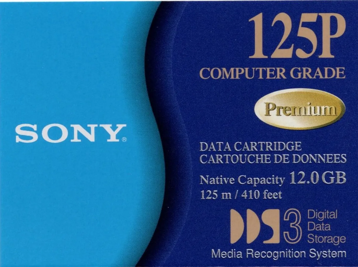 Sony DDS-3 DGD125P Data Cartridge 12GB