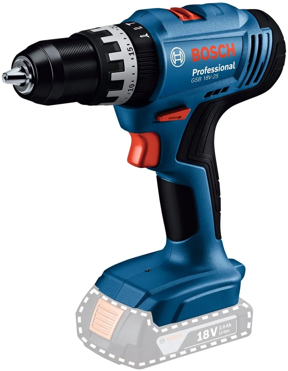 Bosch Professional GSB 18V-25 Accu klop-/schroefboormachine 18V Basic Body - 06019K9300